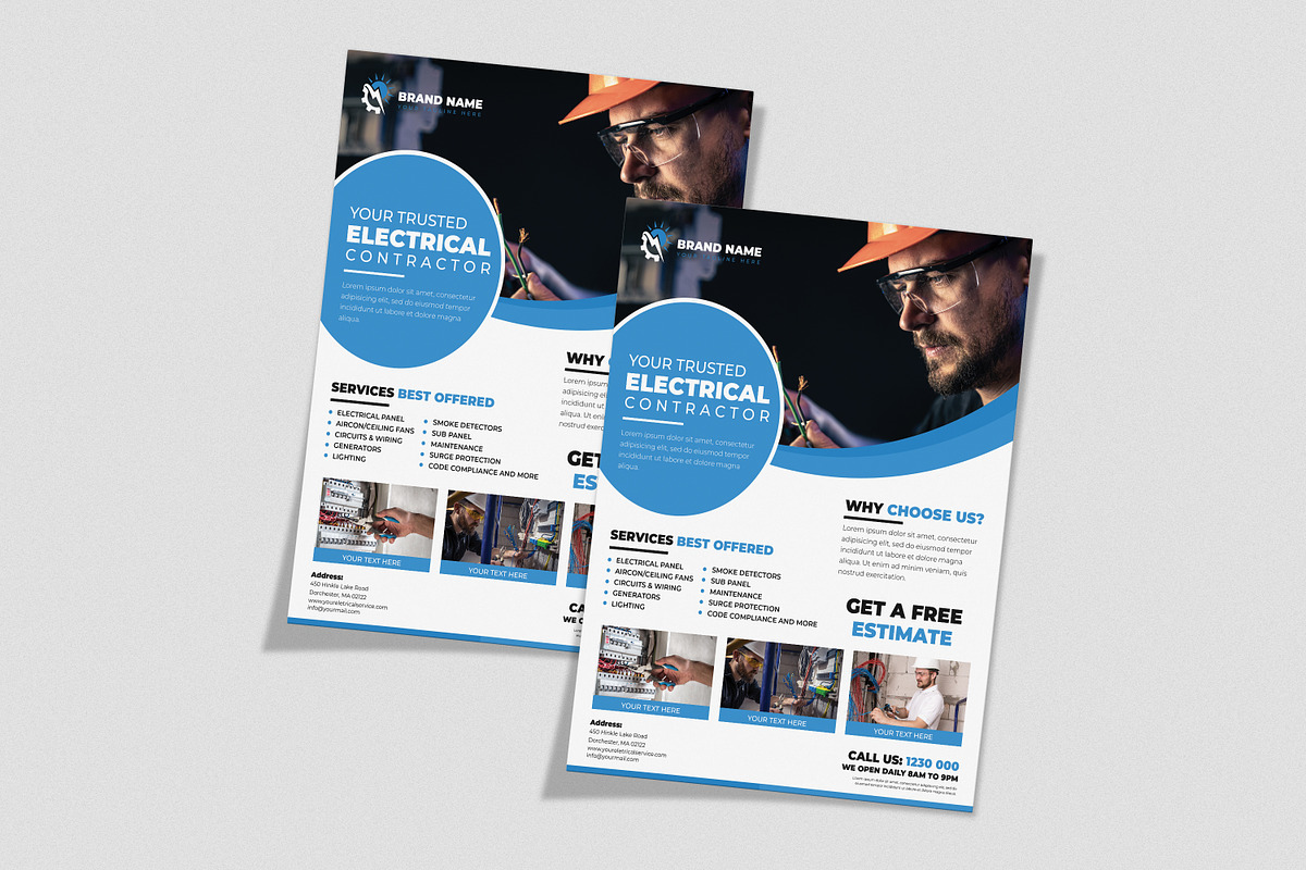 Electrical Service Flyer, a Flyer Template by Designscozy (Photo 5 of 5)