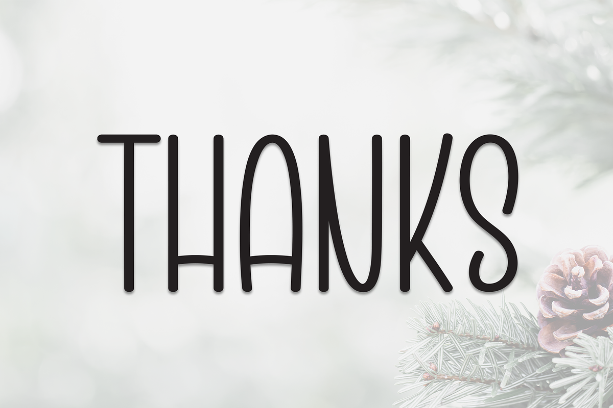 Natural Christmas | Script Font, a Script Font by Scratchones (Photo 8 of 8)
