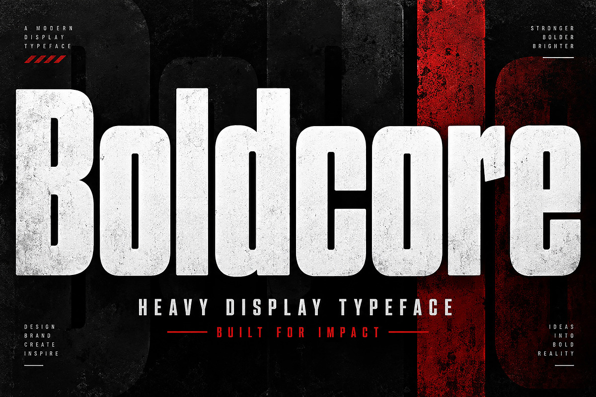 Boldcore — Heavy Display Font, a Slab Serif Font by Wow Magic (Photo 1 of 2)