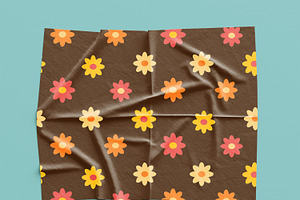 Groovy Flowers Seamless Patterns