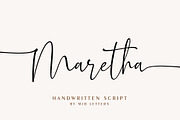 Maretha Script, a Script Font by MJB Letters (Thumbnail 1 of 13)
