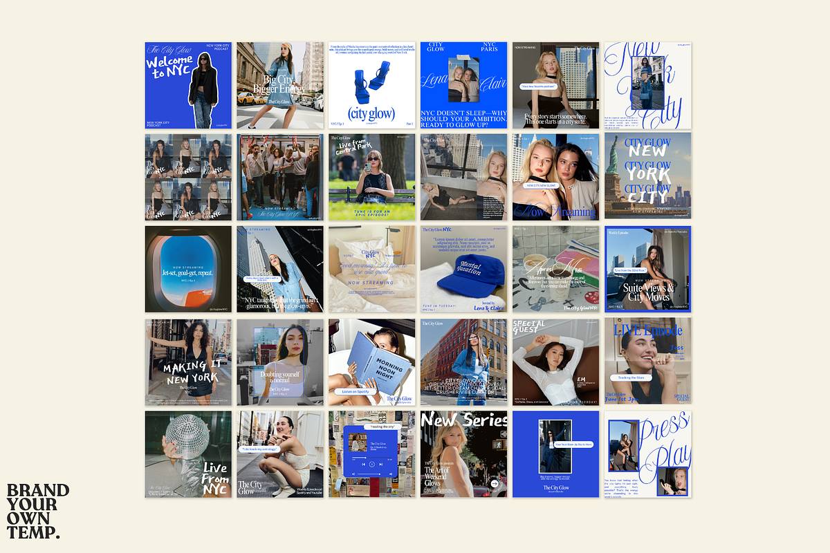 Podcast Canva Templates Aesthetic, a Templates & Theme by BYOTstudios (Photo 3 of 11)