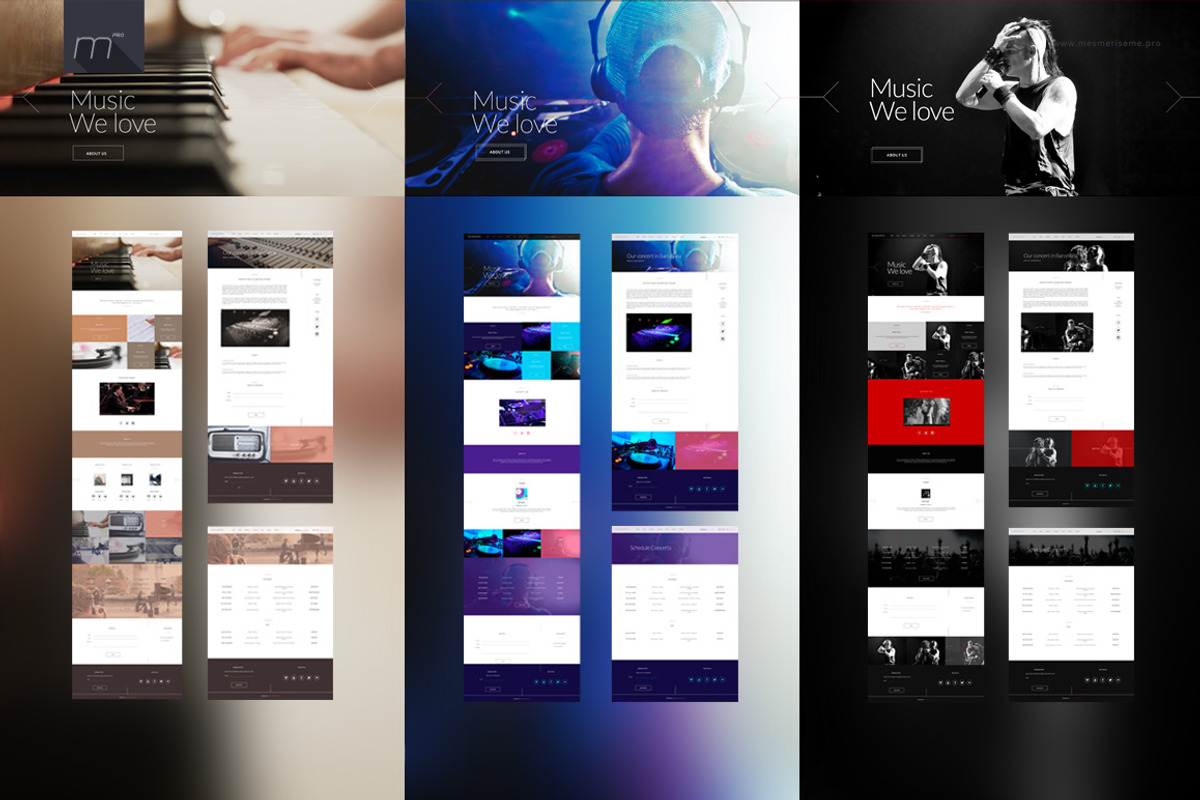 Music Multipage Template, a Landing Page Template by CapitalTemplate2 (Photo 2 of 6)