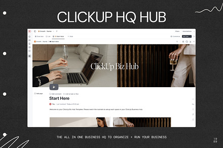 Clickup Template - Biz HQ Hub