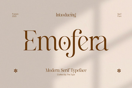 Emofera | Modern Serif Font, a Serif Font by The_Type
