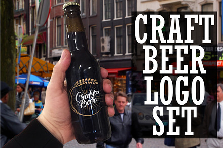 Set craft beer logo & labels., a Branding & Logo Template by Siberian Art
