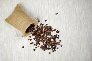 Coffee beans featuring coffee, beans, and burlap