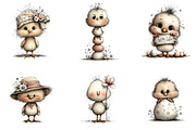 Whimsical Easter Baby Chick Clipart, an Illustration by Sublimation Artist (Thumbnail 6 of 7)