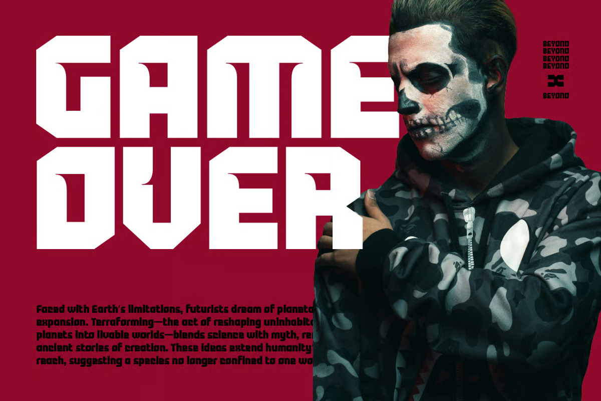 Octane – Bold Futuristic Font, a Sans Serif Font by Brand Earth (Photo 3 of 7)