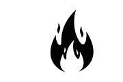 Bold black fire flame icon vector, an Illustration by Amazin_art (Thumbnail 23 of 29)