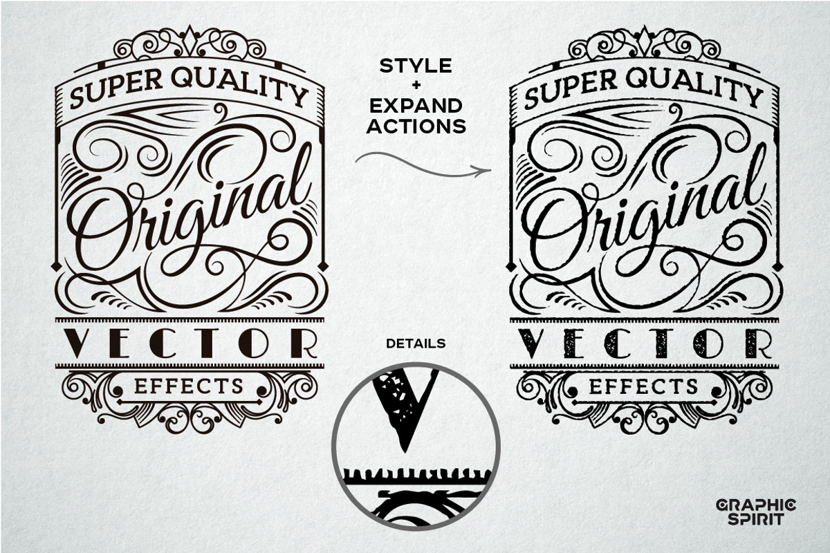 VSTAMP — Vector Stamp Effects Styles, a Layer Style Add-On by Graphic Spirit (Photo 4 of 7)