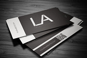 White Line Business Card, a Business Card Template by Lucas Alexander (Thumbnail 1 of 3)