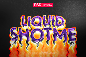 Acid Liquid Text Effect