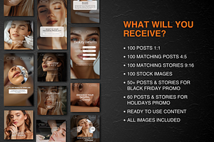 Medspa Social Media Templates Bundle