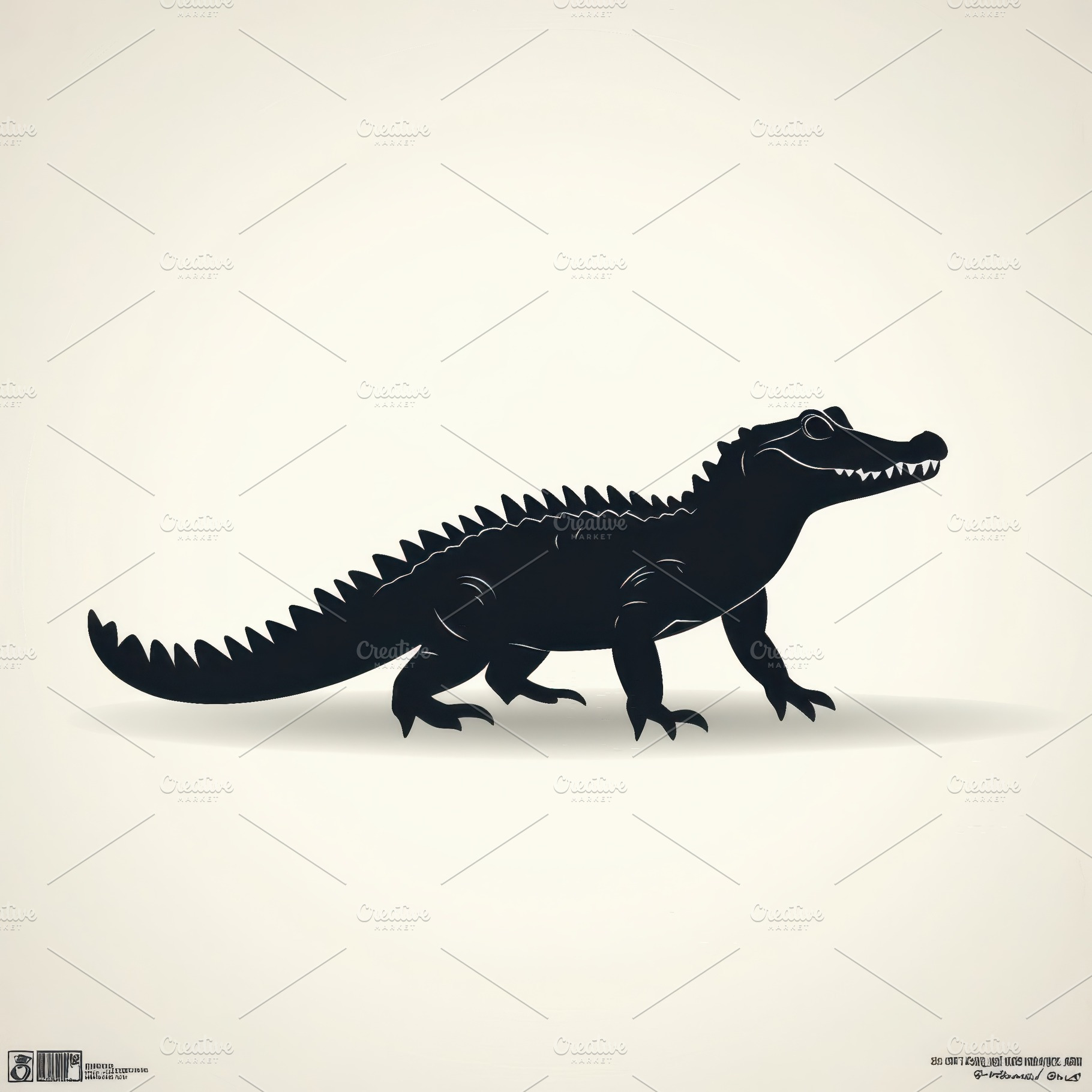 Silhouette of a young crocodile rept, an Animal Photo by Pixeness Studio