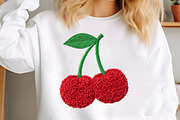 Faux Crochet Valentines Day Cherry, an Illustration by Craft Nest (Thumbnail 5 of 5)