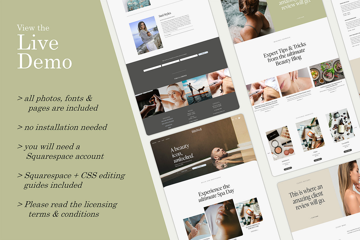 BibiWell | Website Template preview 5