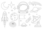 Outline Drawings of Space, an Object Illustration by Saba Vector (Thumbnail 1 of 3)