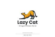 Mascot Character Lazy Cat Logo Desig, a Branding & Logo Template by Artnivora.Std (Thumbnail 1 of 2)