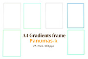 25 PNG Gradients Frame Graphic, a Graphic by PKshop (Thumbnail 4 of 6)