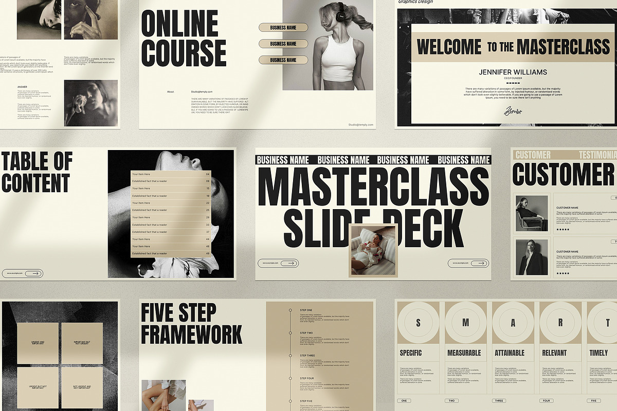 Slide Deck Masterclass Webinar, a Presentation Template by Studio Temply (Photo 2 of 14)