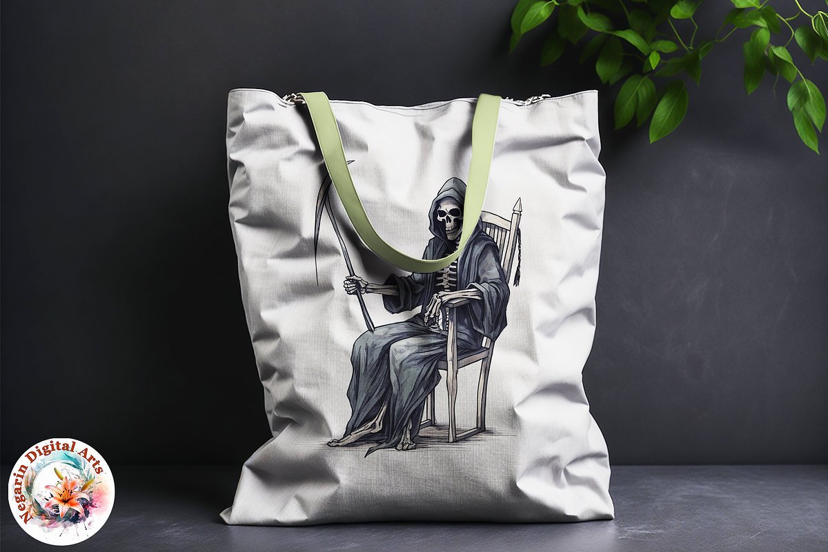 Watercolor Grim Death Reaper, an Object Graphic by Negarin Digital Art (Photo 10 of 11)