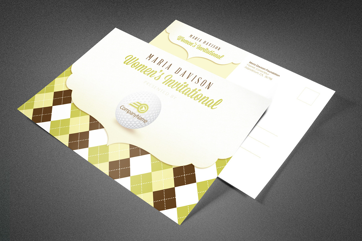 Women's Invitational Postcard, a Card Template by loswl (Photo 1 of 2)