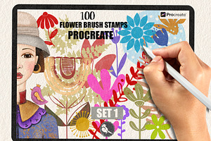 Floral Art Journal Stamp Brushes