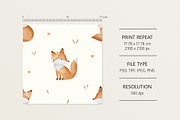 Foxes, a Pattern Graphic by Olena Kuznietsova (Thumbnail 3 of 12)