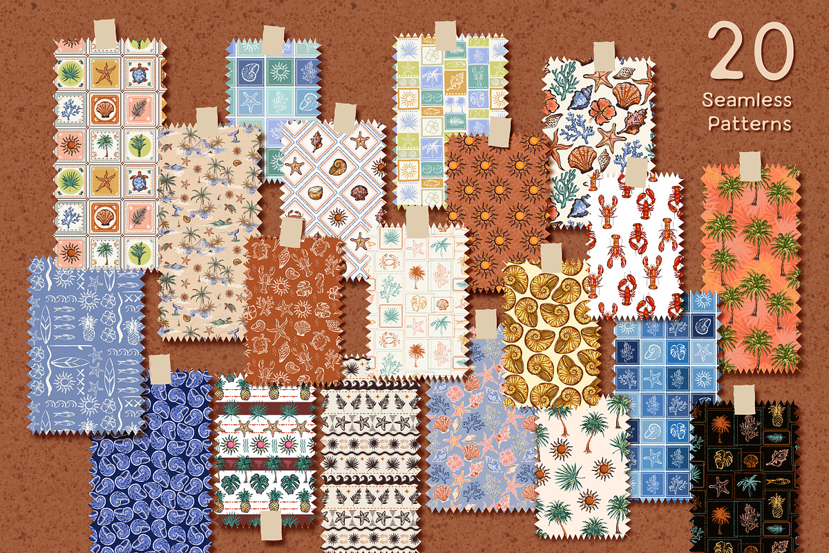 Nostalgic Coastal, a Pattern Graphic by MSNTY STUDIOX (Photo 9 of 36)