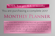 Monthly Planner | InDesign Template, a Stationery Template by Planner Templates (Thumbnail 13 of 17)