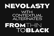 Nevolasty, a Sans Serif Font by glukfonts (Thumbnail 1 of 9)