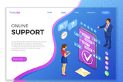 Isometric Online Customer Support, a Person Illustration by TAlex (Thumbnail 5 of 6)
