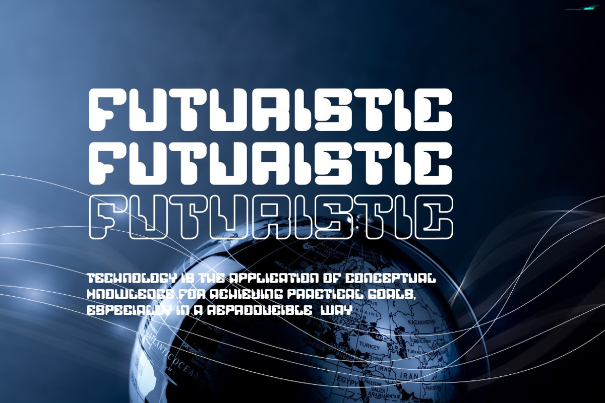 Flazie - Modern Future Font, a Sans Serif Font by Dhabee (Photo 7 of 8)