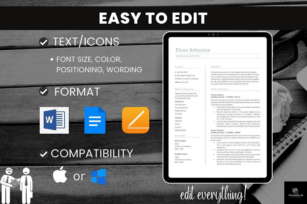 Resume/CV for entry level jobs, a Resume Template by The Career Lab (Photo 7 of 10)