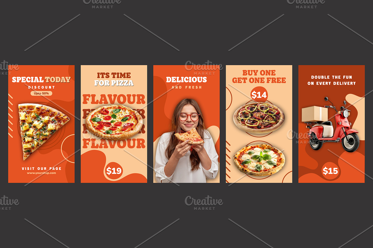 Pizza Instagram Stories, a Social Media Template by Kaushal Jangid (Photo 2 of 4)