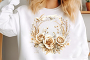 Watercolor White Boho Wedding Floral, an Illustration by SinaCreation (Thumbnail 4 of 7)