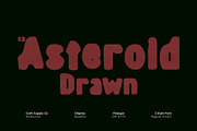 CS Asteroid Drawn, a Sans Serif Font by Craft Supply Co. (Thumbnail 1 of 8)