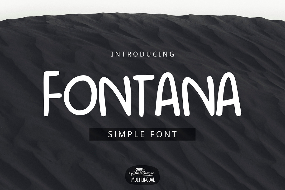 Fontana Font, a Sans Serif Font by YandiDesigns (Photo 1 of 4)