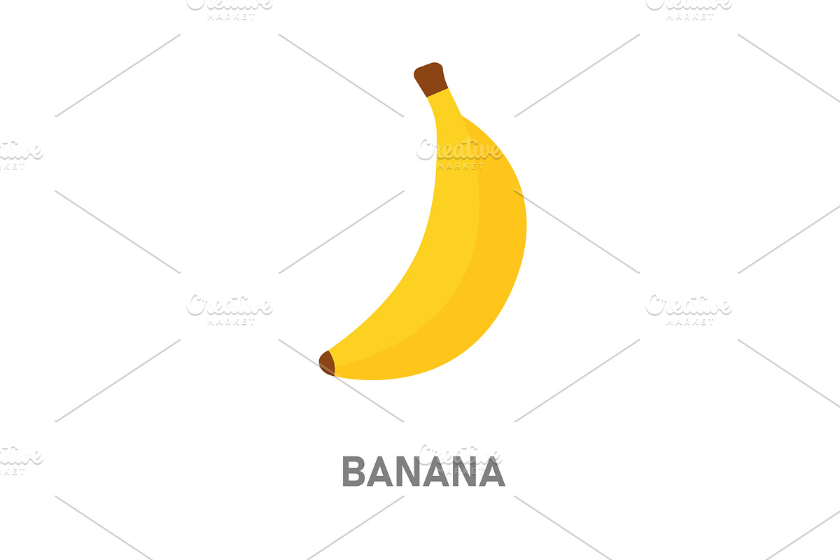 Banana fruit. Yellow tropical fruit, a Food Illustration by GraphiShop