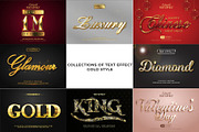 Gold Text Effect Style Collection, a Layer Style Add-On by Mockmenot (Thumbnail 1 of 9)