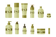 Olive Emblem Cosmetic Products Desig, a Healthcare Illustration by PsychocheArt (Thumbnail 1 of 3)