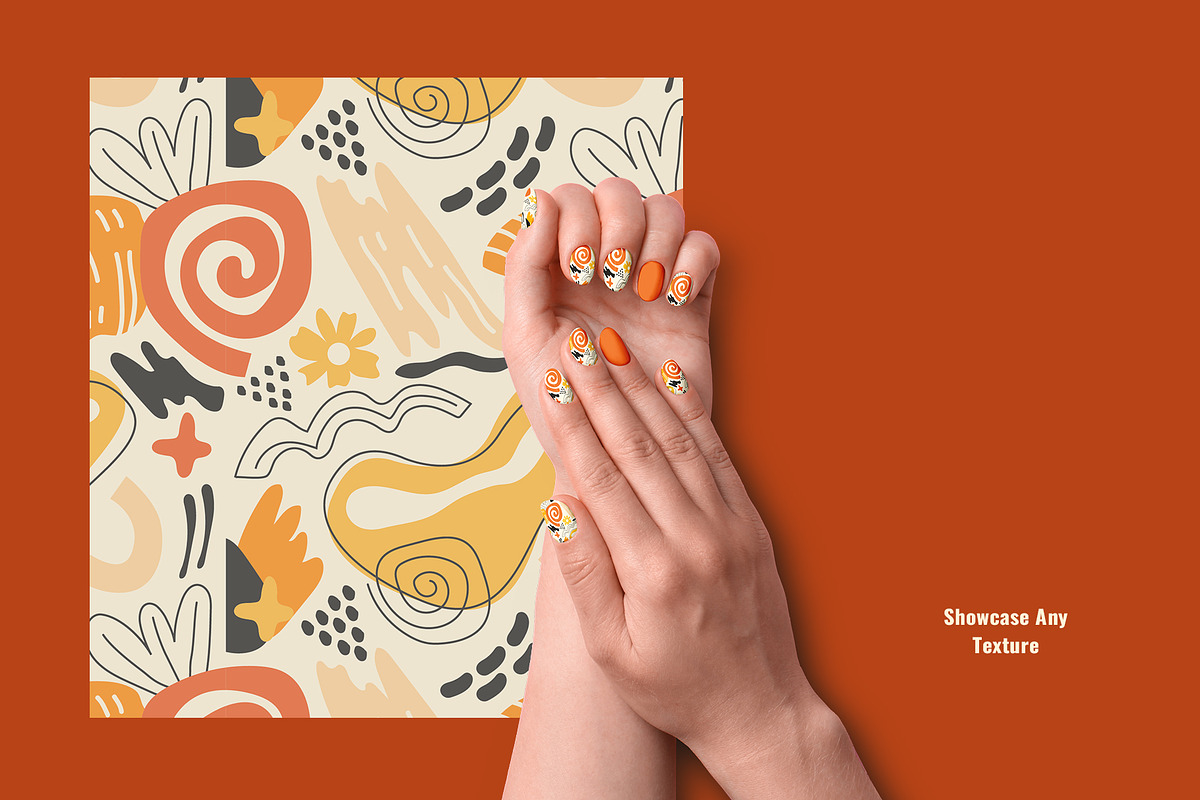 Square Gel Nail Art Mockup Set, a Product Mockup by Designertale (Photo 5 of 6)