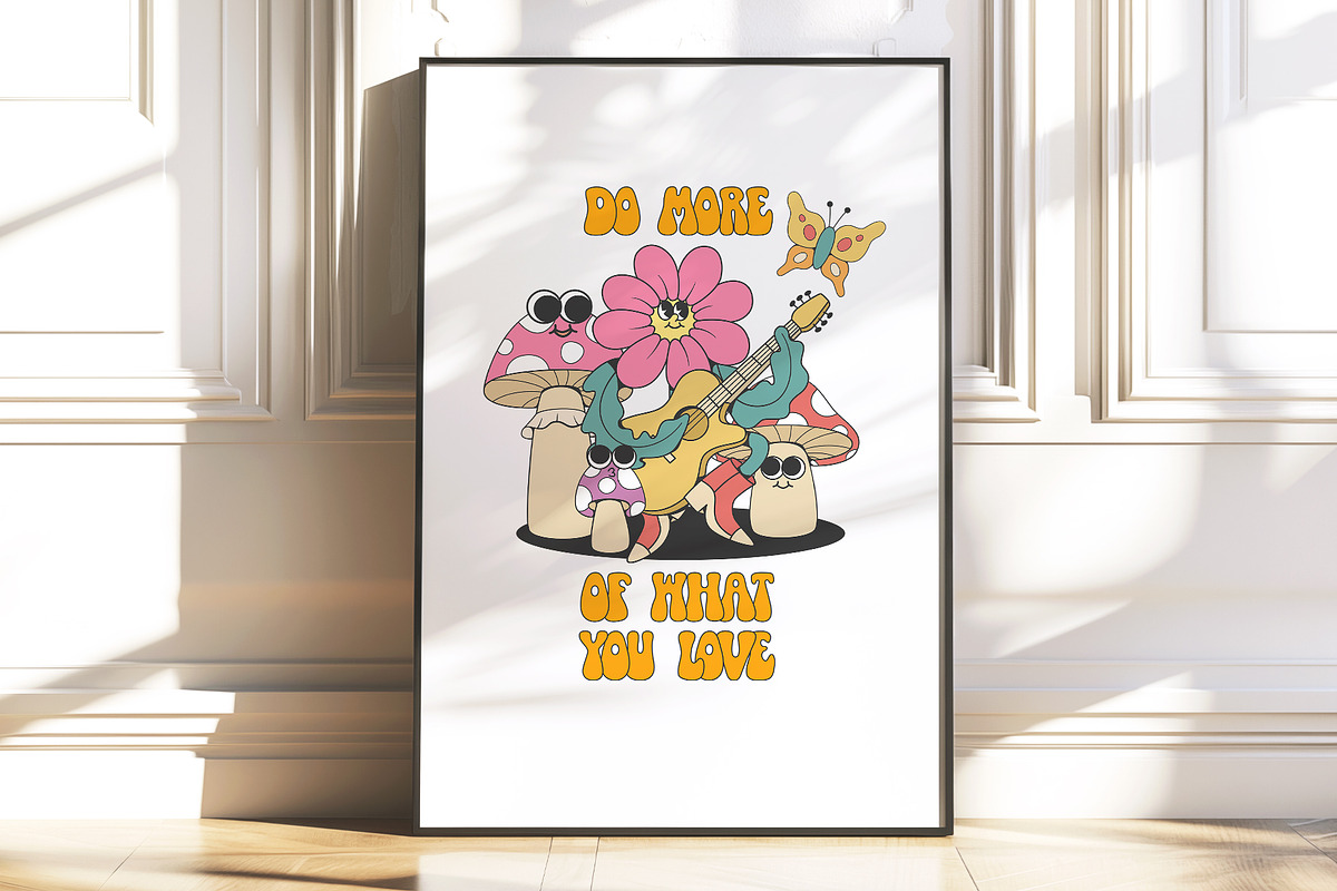 Retro Groovy Clipart Bundle, an Illustration by Anastasiya Klempach (Photo 8 of 12)