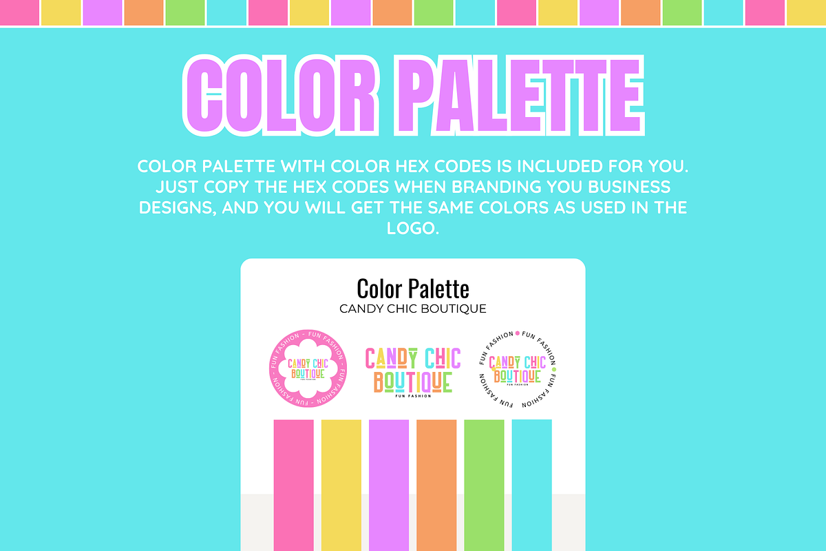 Cute & Colorful Logo Templates, a Branding & Logo Template by SunshineStudioBoutique (Photo 3 of 10)