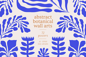 Abstract Botanical Wall Arts