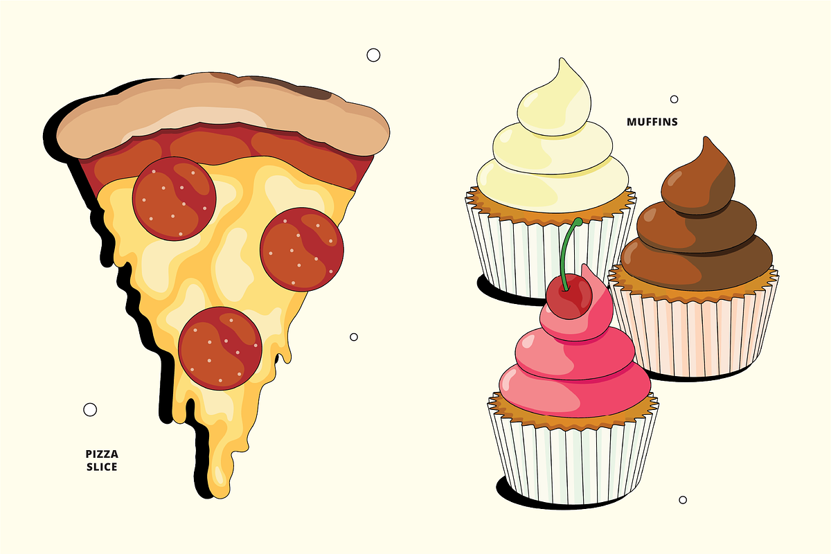 Fast Food Vector Illustration, a Food Illustration by TheFoodAtlas (Photo 11 of 16)