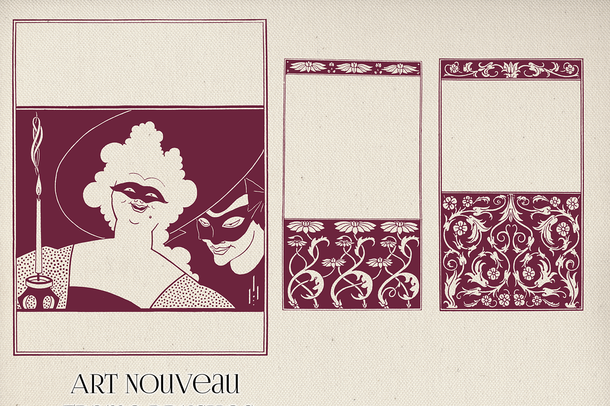 Art Nouveau Frame Brushes Vol 2 preview 5