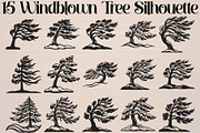 Windblown Tree Silhouette, an Object Graphic by Gfx_Store (Thumbnail 1 of 16)
