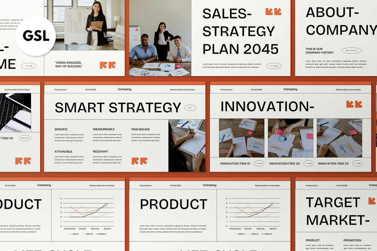 Sales Strategy Plan Google Slide, a Presentation Template by graphicook (Photo 1 of 4)